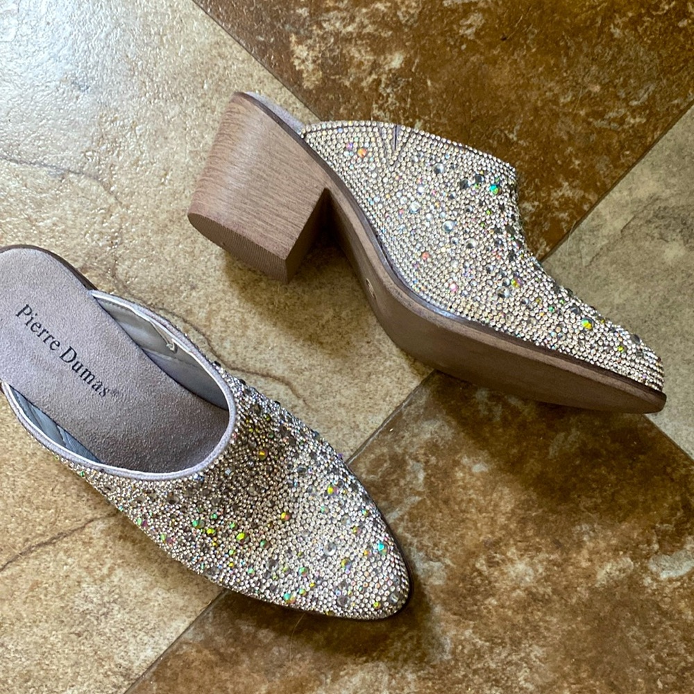 Rhinestone ankle boots